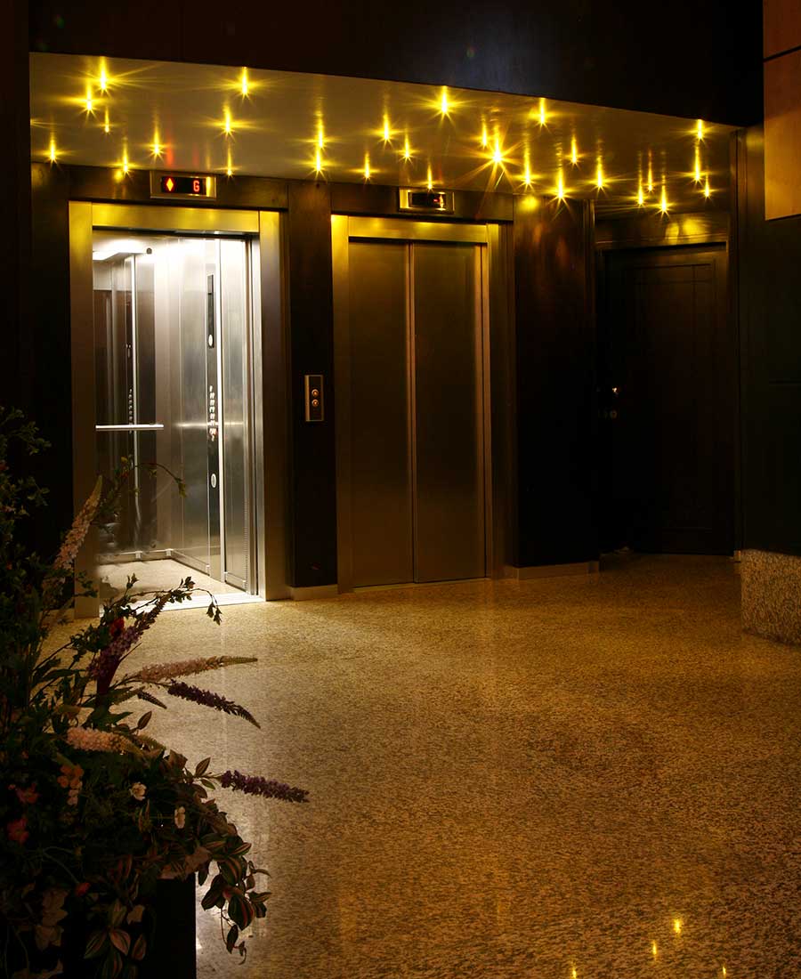 crystal elevator entrance